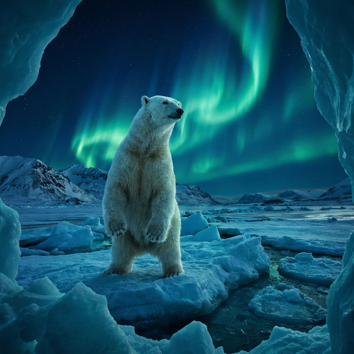 动漫北极熊视频 - 冰原探险